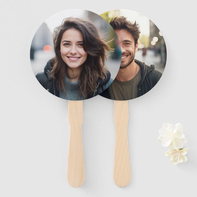 Er oder ihr Brautparty-Spiel, Brautspiel oder Game Fächer (Vorne und Hinten)