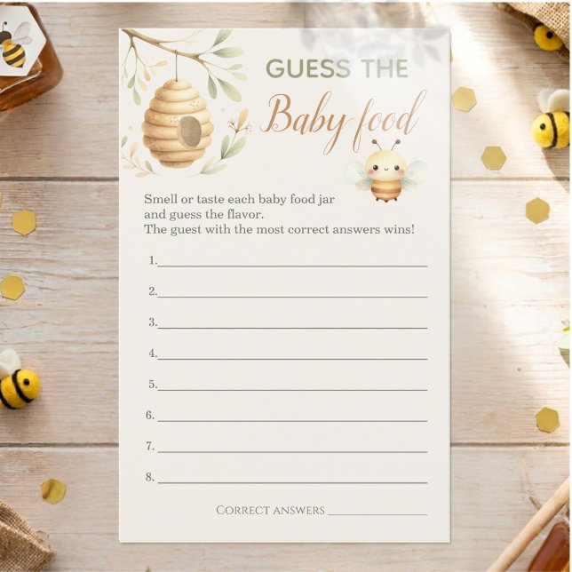 Er oder Sie Baby Biene Errate das Babynahrung Spie (Guess the Baby Food Game. He or She? What Will Baby Bee? Gender Reveal)