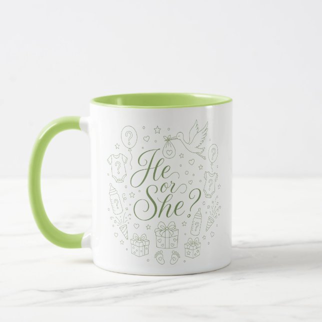 Er oder Sie Baby-Party Geschlecht Enthüllung Tasse (Links)