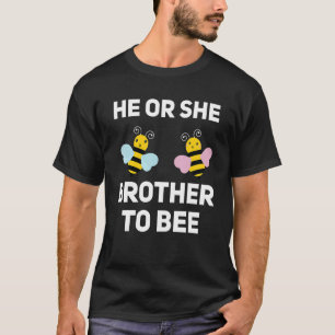 Er oder sie Bruder, um das Baby-Gender-Reve-Spiel T-Shirt