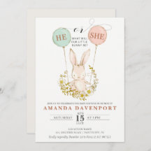 Er oder sie Bunny Balloons Geschlecht offenbart Ei