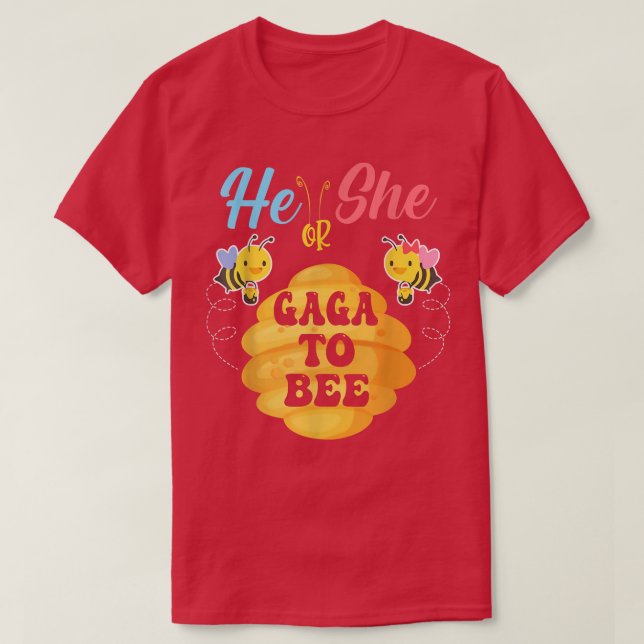 Er oder sie Gaga, um zu sein, was es sein wird, Ge T-Shirt (Design vorne)