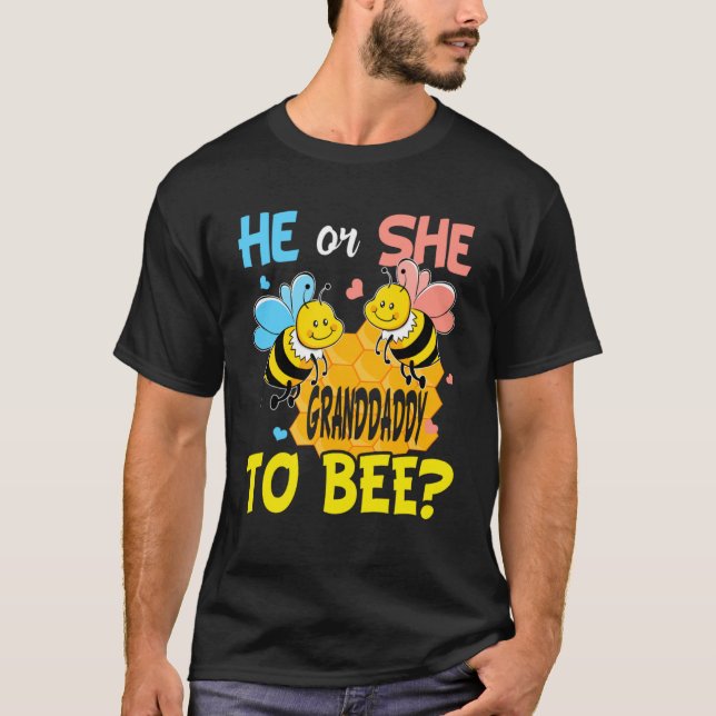 Er oder sie Granddaddy ist ein Gender Reveal T-Shirt (Vorderseite)