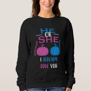 Er oder sie ich bereits Liebe Sie Geschlecht zeige Sweatshirt