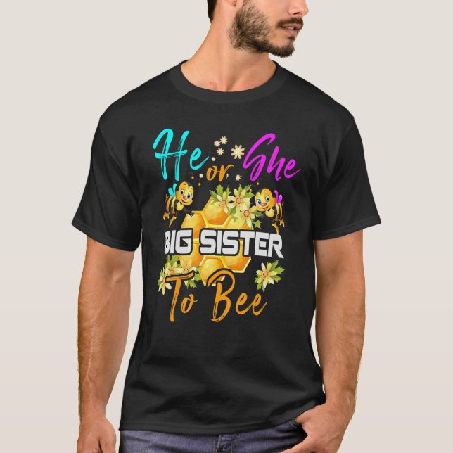 Er oder sie ist eine große Schwester, die Baby Rev T-Shirt (Vorderseite)