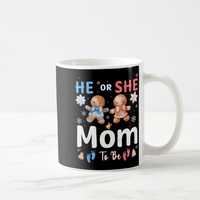 Er oder sie Mama wird zu Weihnachten Lebkuchen Ges Kaffeetasse (Rechts)