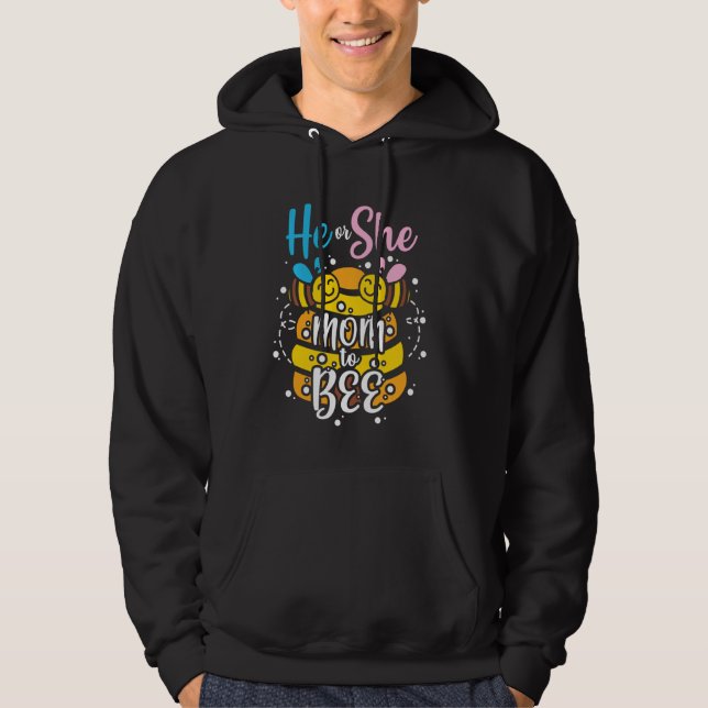 Er oder sie Mama zu sein, geschlechtsspezifisch zu Hoodie (Vorderseite)