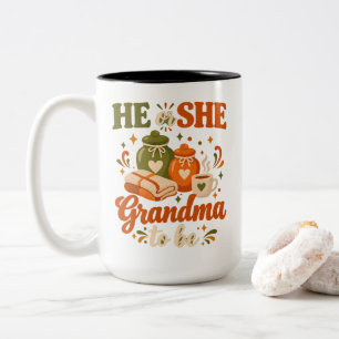 Er oder Sie Oma werden Geschlecht-Enthüllungs-T-Sh Zweifarbige Tasse