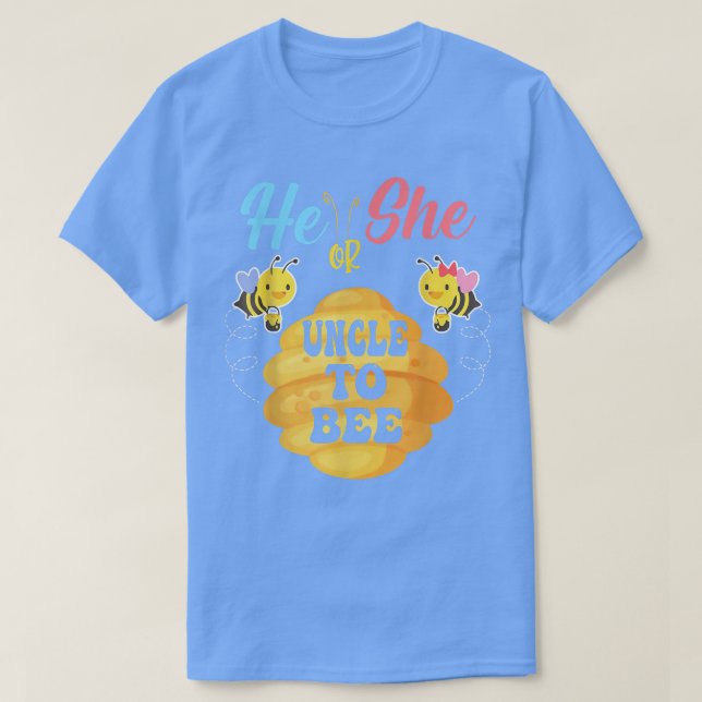Er oder sie Onkel zu sein, was wird es Geschlecht  T-Shirt (Design vorne)