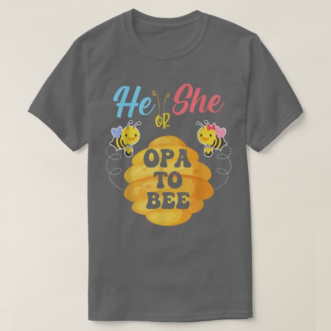 Er oder sie OPA, um zu sein, was es sein wird, die T-Shirt (Design vorne)