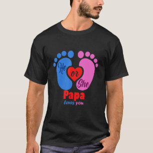 Er oder sie Papa Liebe, dass Sie schwanger werden T-Shirt