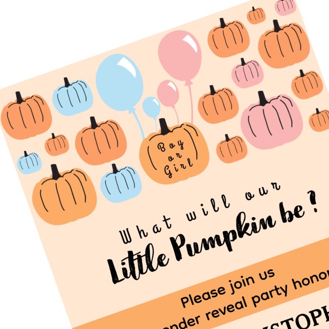 Er oder sie pumpen Halloween Gender-Offenbarung Einladung (He-or-She-Pumpkin-Halloween-Gender-Reveal-Invitation-1)