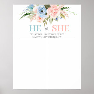 Er oder sie schätzt das Gender-Poster Poster