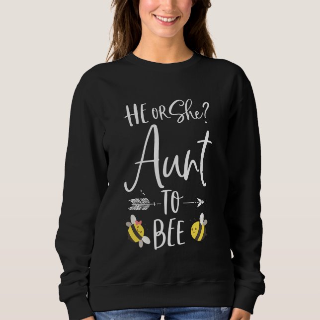Er oder sie tanzen um neue Tante zu sein Sweatshirt (Vorderseite)