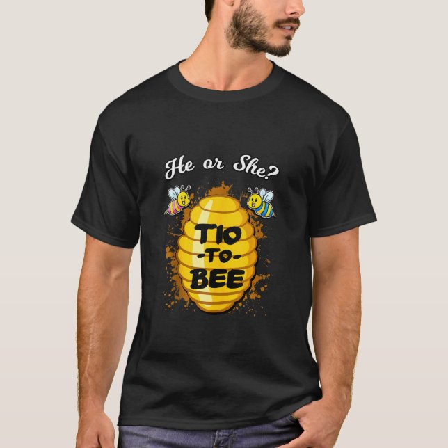 Er oder sie tio zu sein, Geschlechteroffenbarung T-Shirt (Vorderseite)