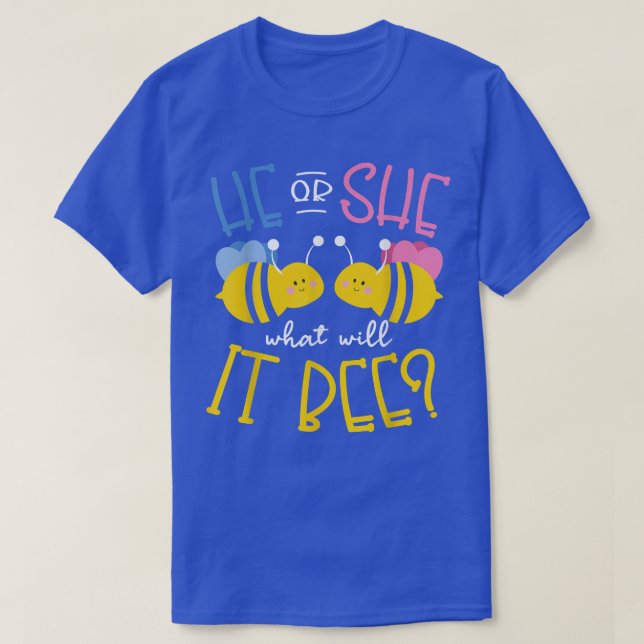 Er oder sie, was das Geschlecht sein wird, zeigen  T-Shirt (Design vorne)