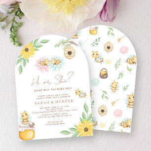 Er oder sie, was wird eine neutrale Dusche für die Einladung