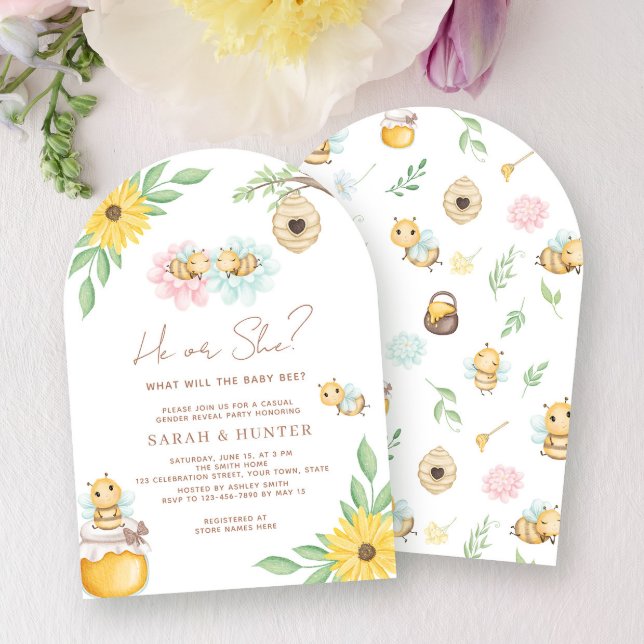 Er oder sie, was wird eine neutrale Dusche für die Einladung (Von Creator hochgeladen)