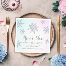 Er oder sie Winter Wonderland Gender Reveal Party