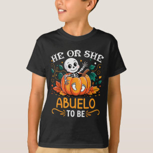 Er oder sie wird Opa zu Halloween Skelett Baby Ent T-Shirt