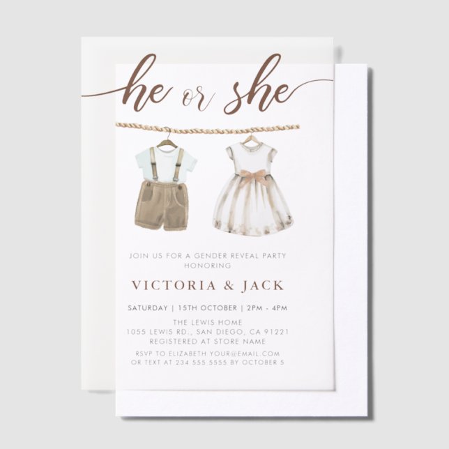 Er oder sie zeigen neutrale Baby Kleidung Gender R (Versetzt)