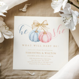 Er oder sie zeigen Party Einladung über Geschlecht