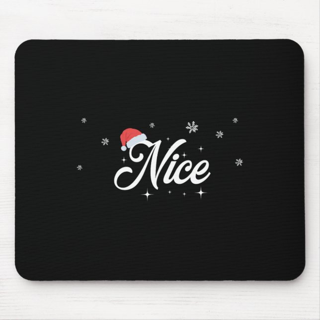 Er passt zu seinem &amp; seine Outfit für Santa Na Mousepad (Vorne)