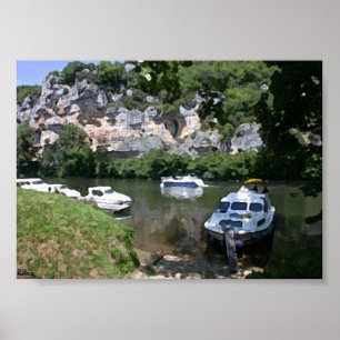 Er port von Bouzies Oils Atwork Plakat