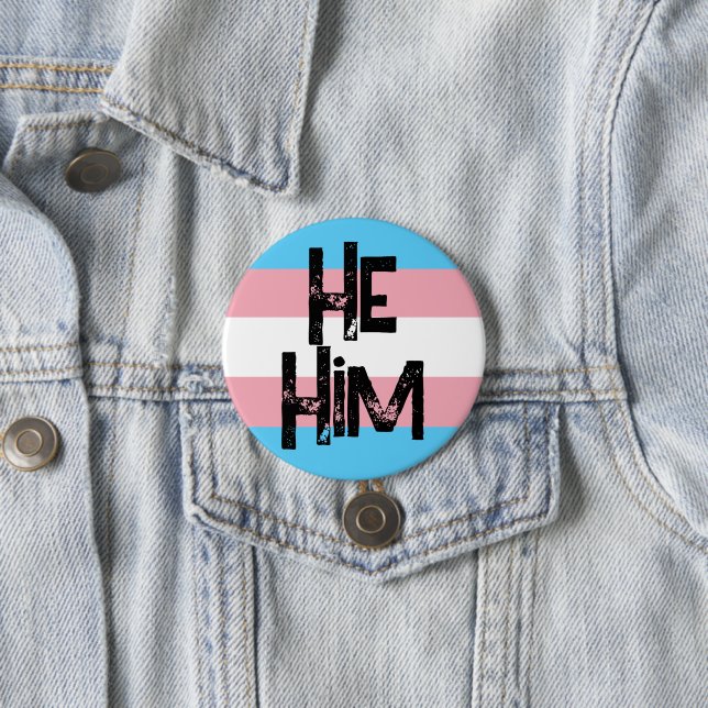 Er Pronouns Trans Button (Beispiel)