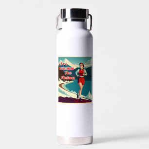 Er putzt die Küche Sassy Runner Trinkflasche