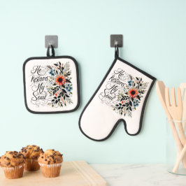 Er restauriert mein Soul Ofenhandschuh & Topflappen-Set