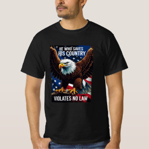 Er Rette Country Law Patriotic MAGA Art T-Shirt