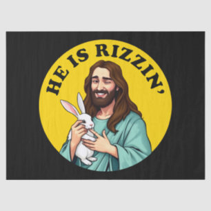 Er ruiniert den lustigen Jesus Christlich Ostertag Seidenpapier
