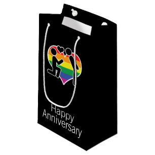 Er sagte ja glücklich Gay Themed zum Jahrestag Kleine Geschenktüte