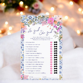 Er sagte, sie sagte blaues italienisches Brautpart