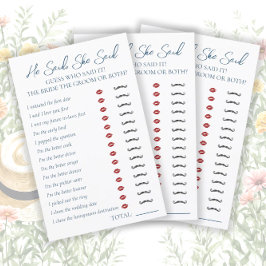 Er sagte, sie sagte Brautparty Game