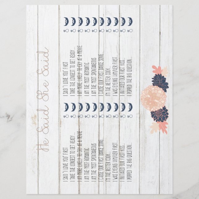 Er sagte, sie sagte, dass sie das Brautparty der b (Vorderseite)