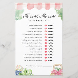 Er sagte, sie sagte frisch vom Markt Bridal Spiel