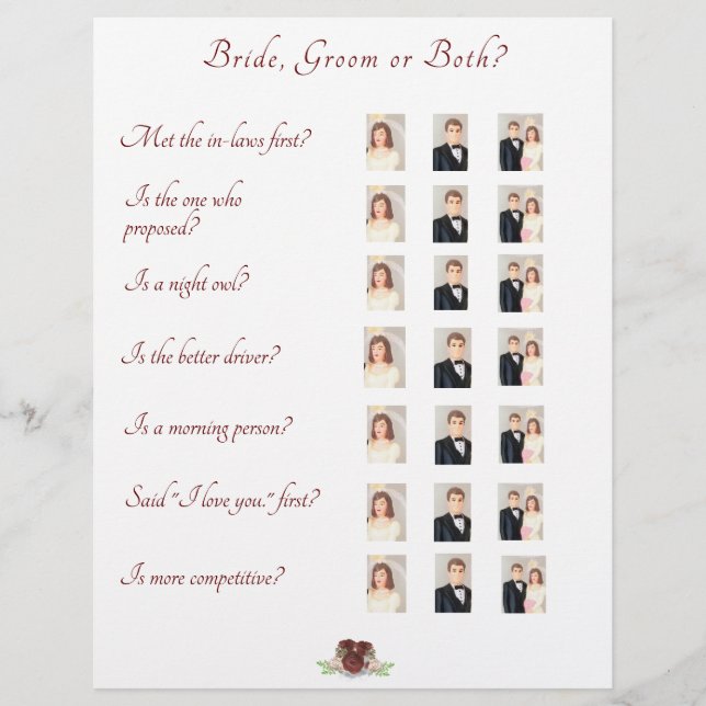 Er sagte: "Sie sagte Game Flyer (Vorne)