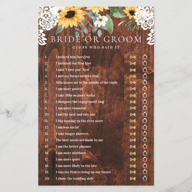 Er sagte, sie sagte, gelbe blühende Sonnenblume Sp (Vorderseite)