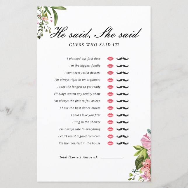 Er sagte, sie sagte Margarita mexikanische Bridal- (Vorderseite)