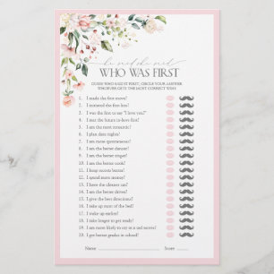 Er sagte, sie sagte rosa Brautparty Game
