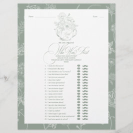 Er sagte, sie sagte, Sage Green Bridal Tee Dusche 