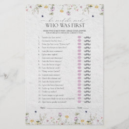 Er sagte, sie sagte Sommer-Wildblumen Duschspiel