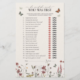 Er sagte, sie sagte, Wildblume Schmetterling Dusch