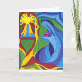 Er scheint so kleine Weihnachtskarte Feiertagskarte