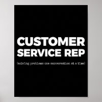 Er Service-Mitarbeiter (Probleme in einem Gespräch
