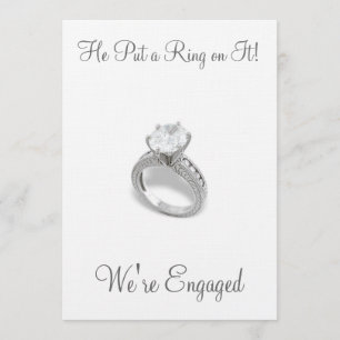 Er setzte einen Ring darauf/Save the Date Save The Date