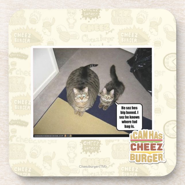 Er sez hes großes entbeint getränkeuntersetzer (Vorderseite)