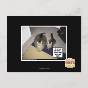 Er sez hes großes entbeint postkarte